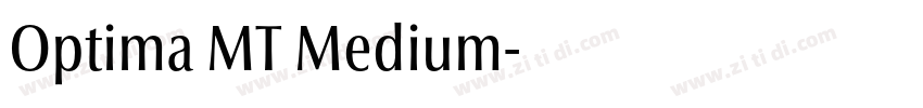 Optima MT Medium字体转换